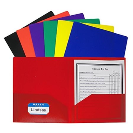 C-LINE PRODUCTS C-Line Products Inc CLI33950 Two Pocket Poly Portfolios 36/Box Assorted Without Prongs CLI33950